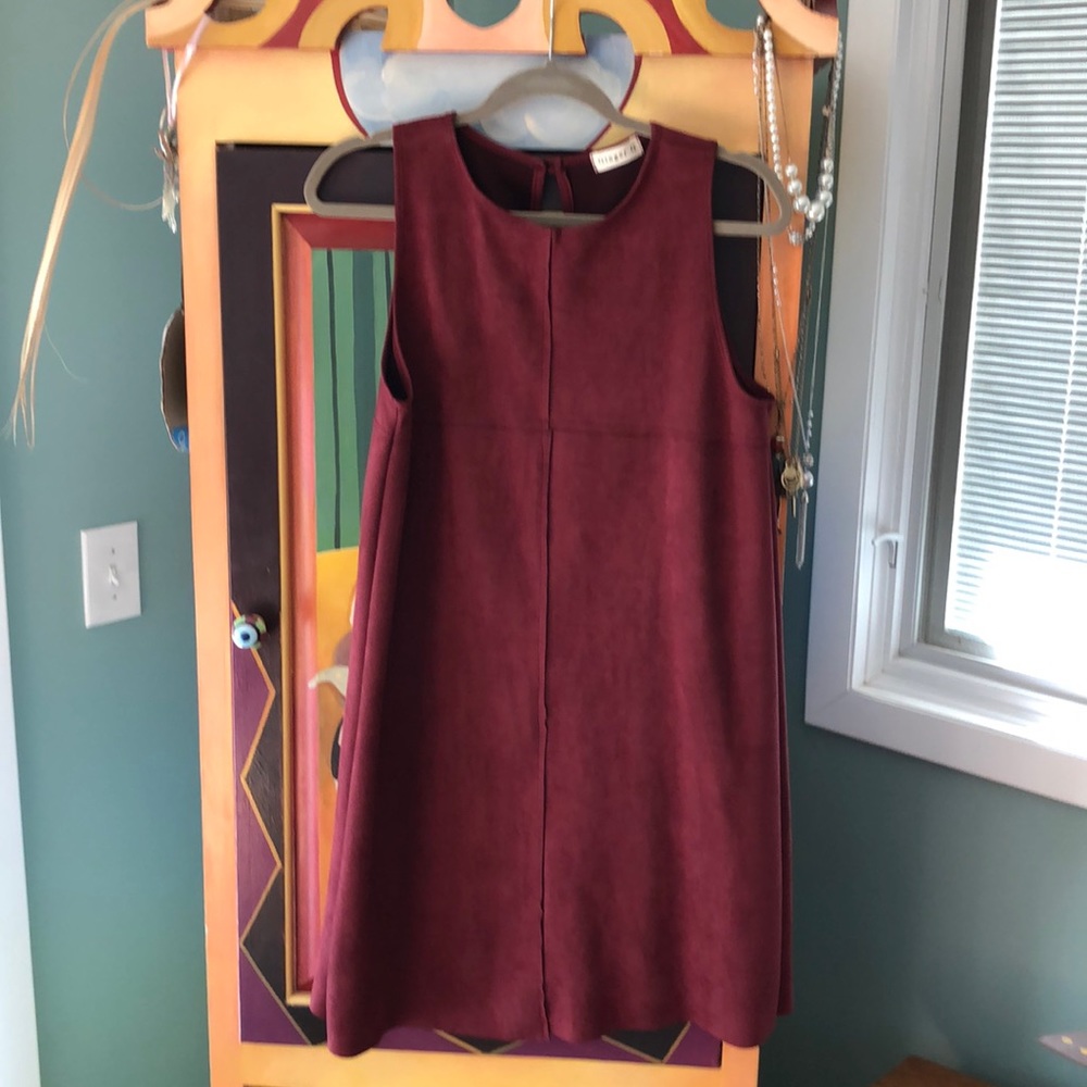 Faux Suede Dress